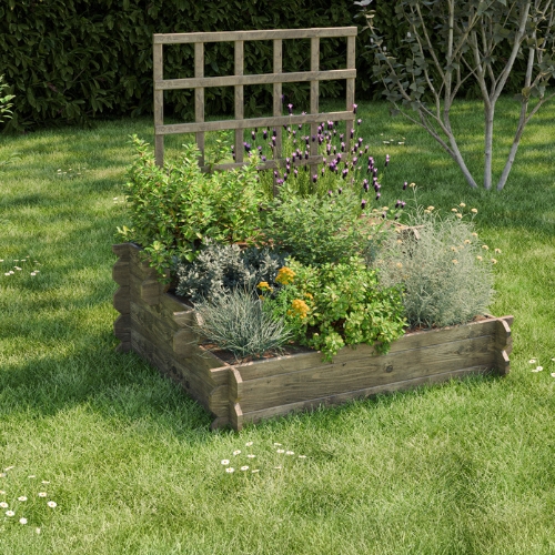 ANGELIC - 3 Tiered Raised Bed with Trellis - 136L
