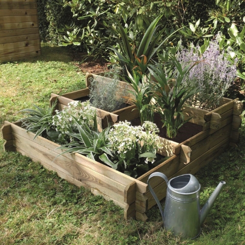 ANGELIC - Tiered Raised Bed with Lining - 187L