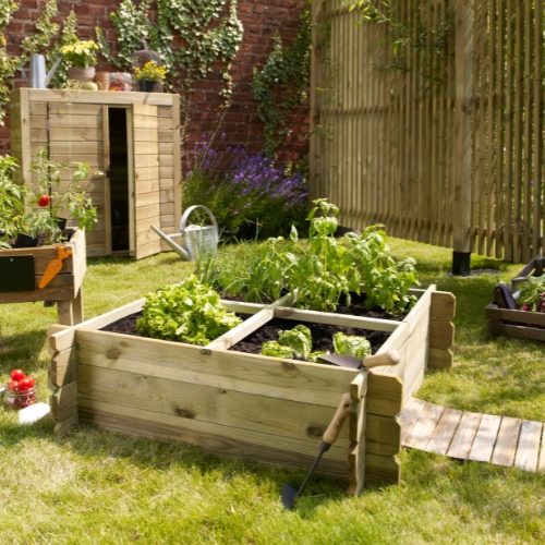 BASIL - Wooden Vegetable Garden