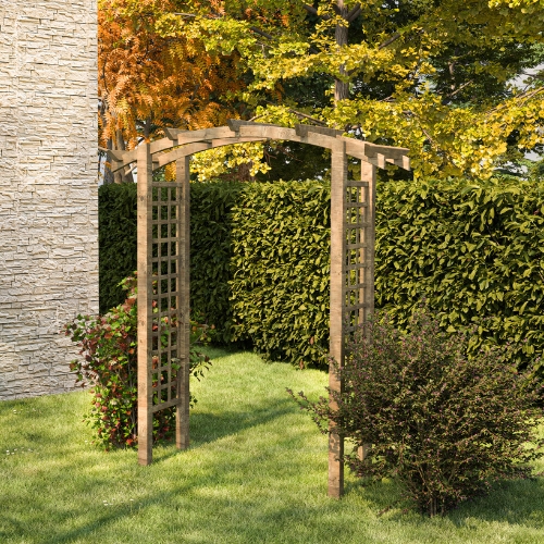 CELESTE - Curved Top Wooden Garden Arch