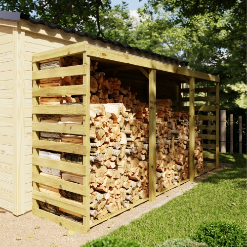 COLOMBUS XXL - log shelter 356.5 x 82 x 174 cm