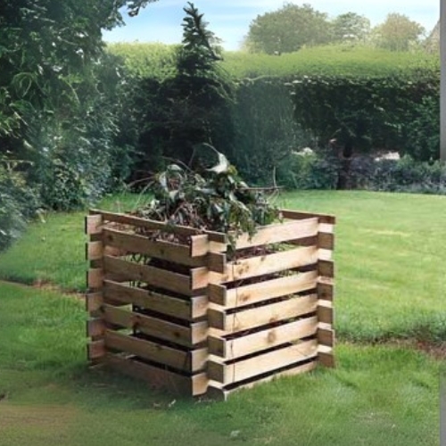 MEZZITO - Wooden Garden Compost Bin 3 x 3
